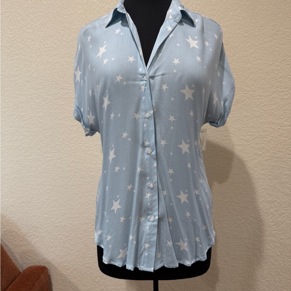NWT Poison Mushroom Button Front Too